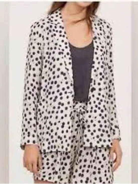 H&M Jackets & Blazers - Anna Glover x H&M Moth Print Lightweight Blazer Suit Jacket Size 8